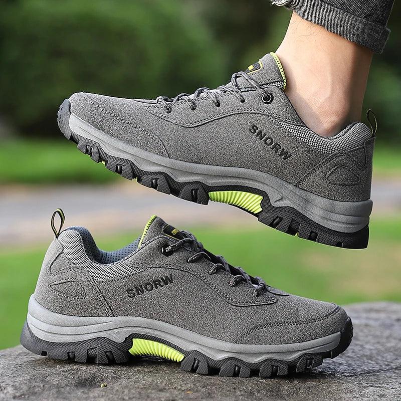 Hiking Shoes For Men Outdoor Mountain Boots Non-Slip Climbing Shoes Trekking Walking Hunting Tactical Sneakers Rubber Boots