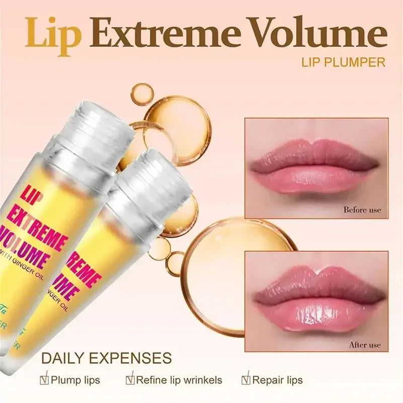 Lip Plumper Oil Serum Instant Long Lasting Volumising Essence Repair Fine Lines Increases Elasticity Sexy Balm New