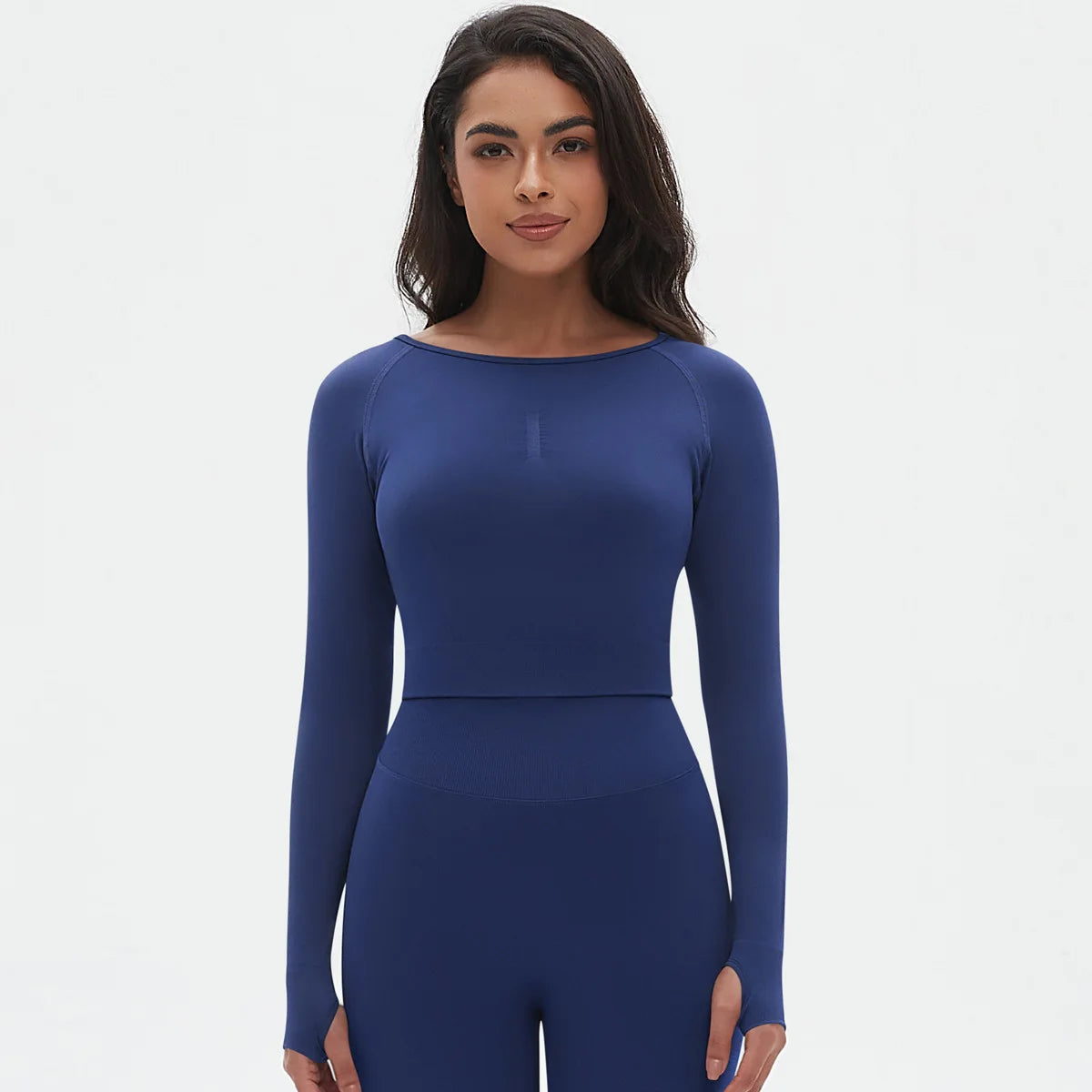 Seamless Long Sleeve Workout Tops for Women