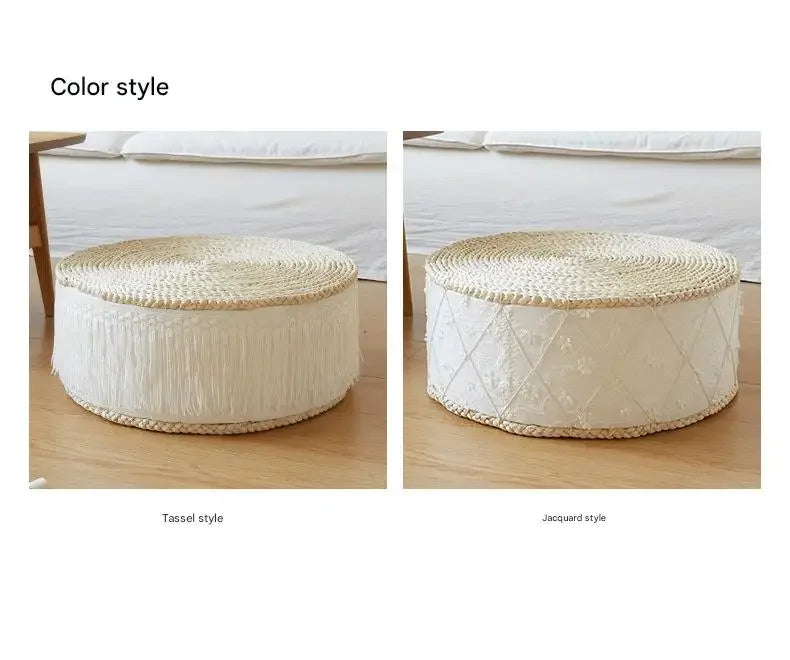 Cushion Not Collapse Home Floor Round Stool Thickened Lumbar Support Seat Cushion Straw Cushion New Arrival Bestseller Gift