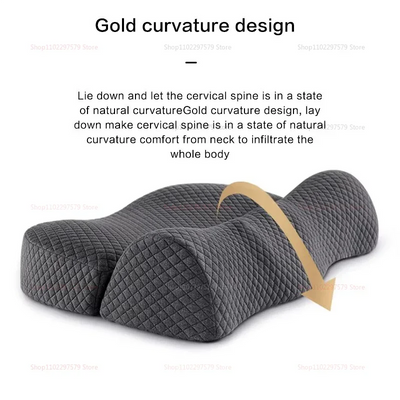 2025 Cervical Pillow Memory Foam Contour Pillow Ergonomic Orthopedic Bed Pillow for Side Sleeper Neck Pain Relief Sleep Support