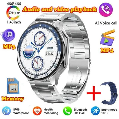 New for Oppo Watch X Men Smartwatch 32GB Extra large Memory 3D Mode MP3 MP4 Smart Watch GPS Sport Smartwatches Bluetooth calling