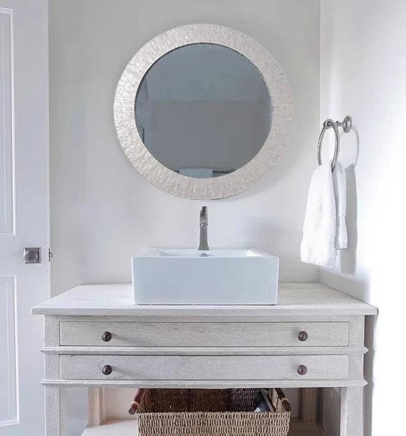 Wall hanging decorative mirrors living room glass bedroom bathroom aesthetics makeup mirror decor