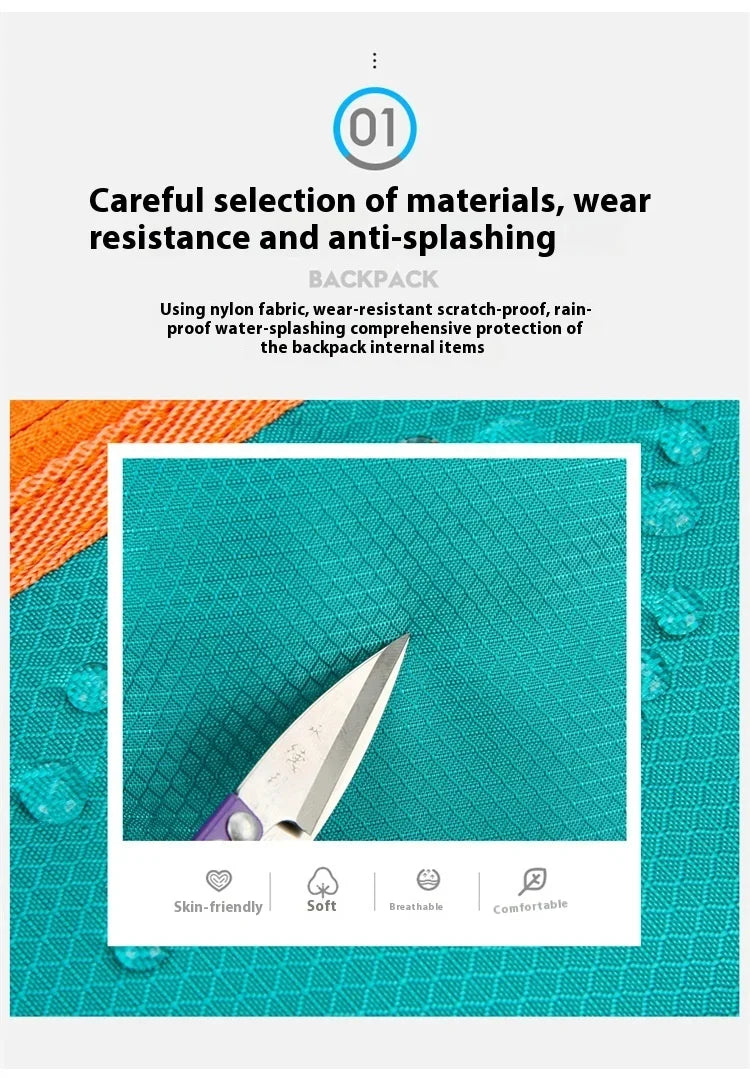 Outdoor Backpack Oxford Buden Mountain Riding Backpack Ultra Light Multifunctional Casual Foldable Backpack Large Capacity