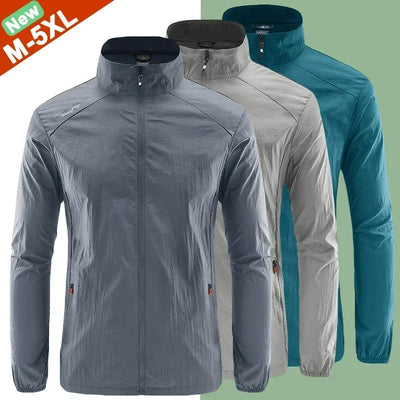Summer Jackets Men Windbreaker Coats Male Sunscreen Clothing Traveling Camping Jacket Ultrathin Cycling Fishing Tops Hiking Wear