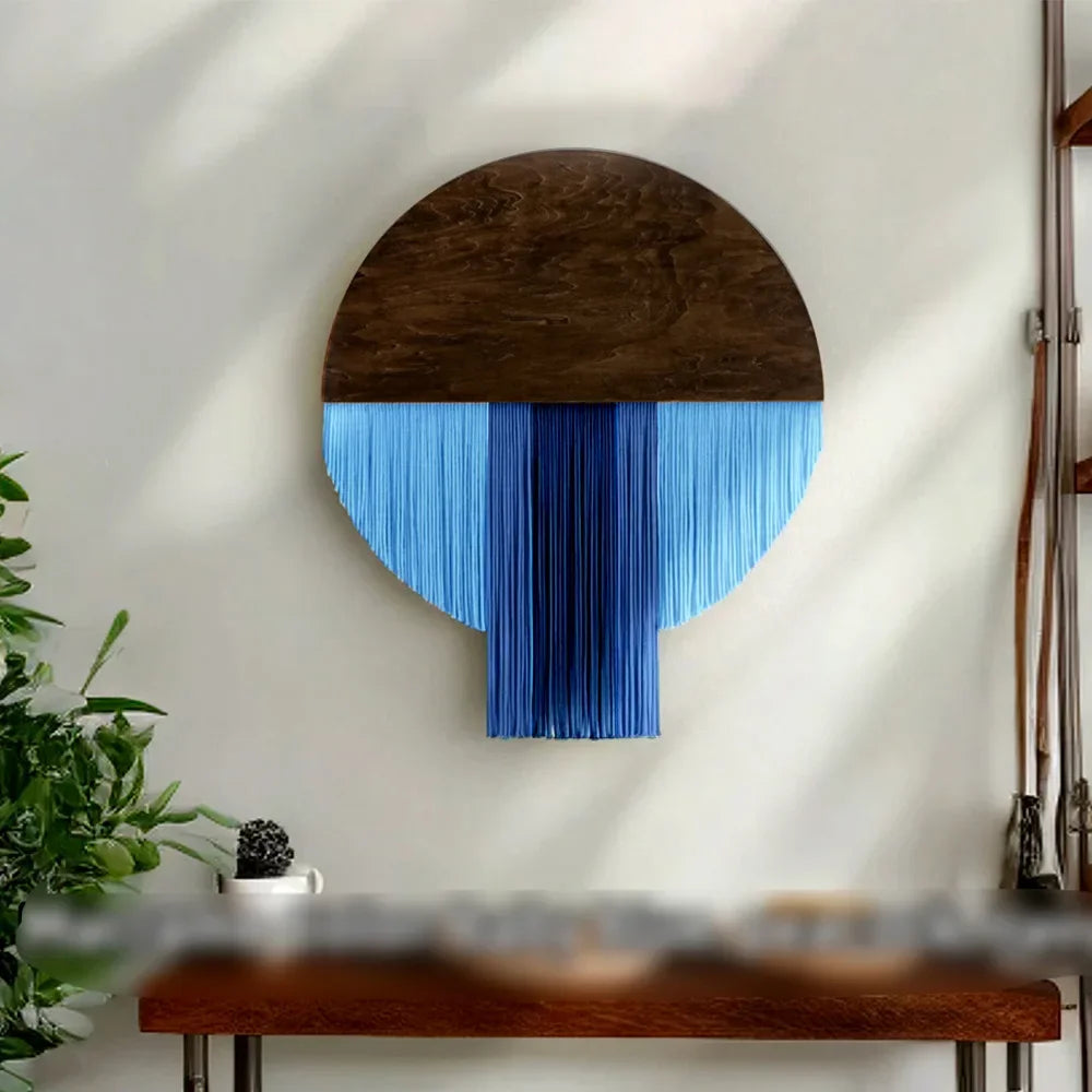 Nordic Handmade Round Woven Macrame Tapestry Room Decor Home and Decoration for Bedroom Livingroom Wall Art Aesthetics Home