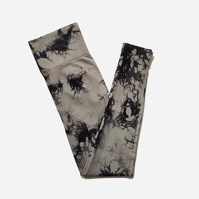 Tie Dye Seamless Leggings For Women High Waist