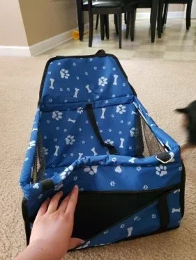 Pet Dog Car Carrier Seat Bag Waterproof Basket Folding Hammock Pet Carriers Bag For Small Cat Dogs Safety Travelling Mesh