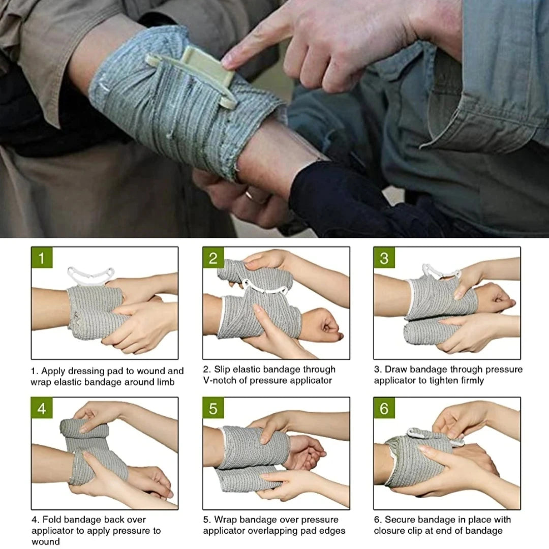 Emergency Response Kit - Outdoor Emergency Equipment with Splint and Respiratory Protection