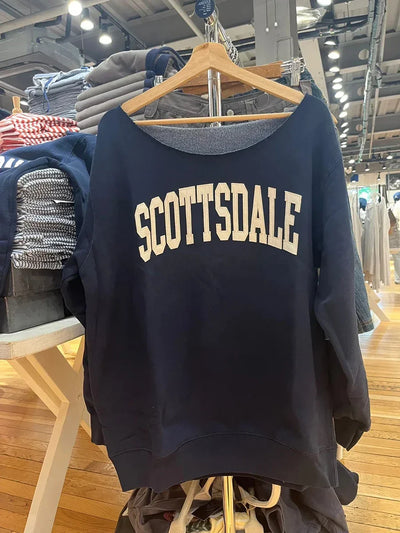 14 Print Oversized Sweatshirt For Women Sexy Scoop