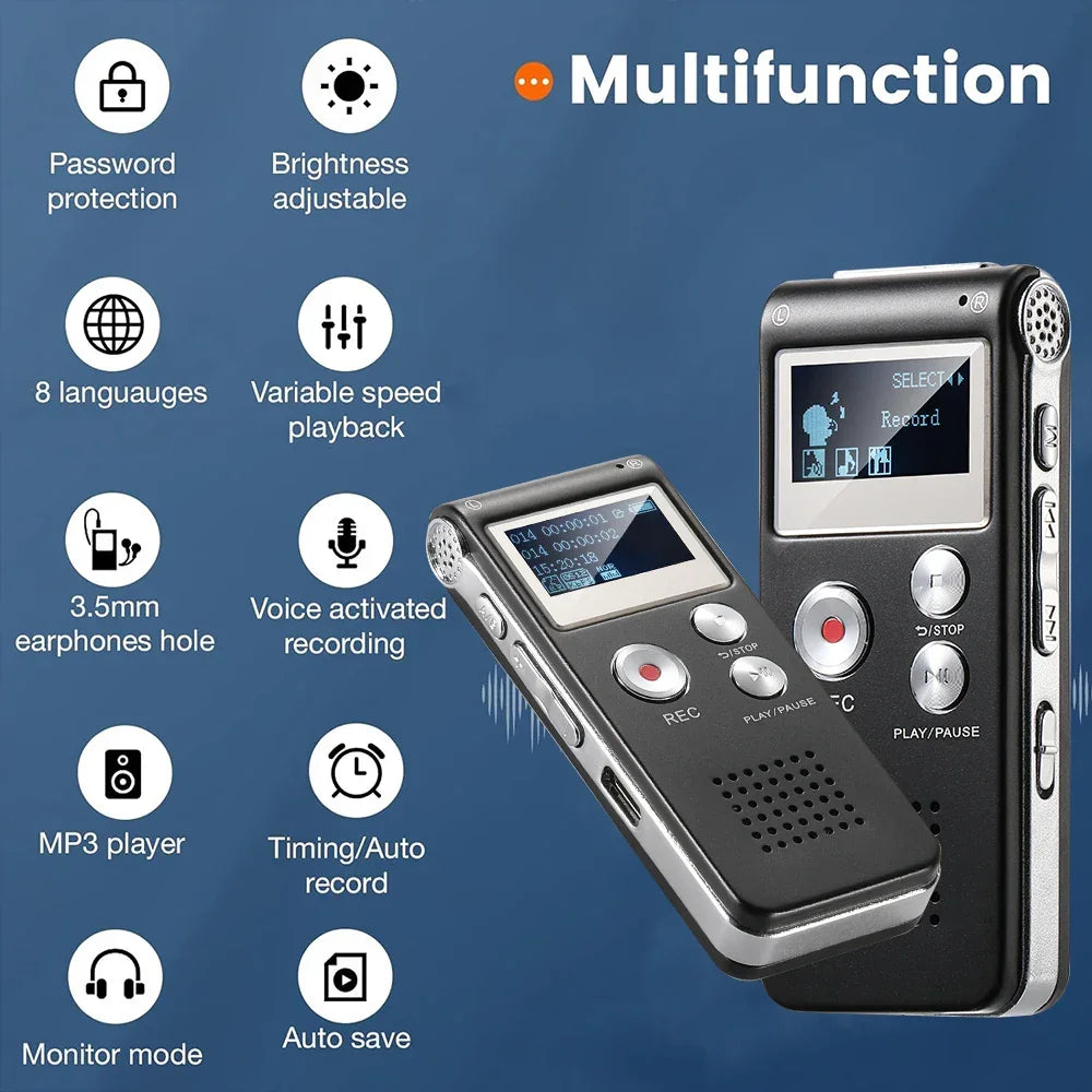 Cheap and user-friendly digital recorder, supporting up to 1536kbps. Mini recorder upgraded to MP3 and USB, with playback functi