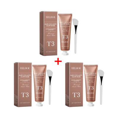 Collagen Tearing Mask for Tender Skin Deep Moisturizing Nourishing Skin Rejevenation Oil Control Overnight Peel off Facial Mask