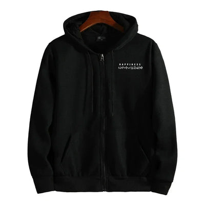 Men's Outerwear Printed Zipper Hoodie Overcoat Casual Sports Jogging Men Sweatshirts Clothing 2025 Fashion Versatile Tops Jacket