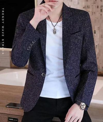 Plaid Male Blazer Brown Men's Suit Jackets Single Breasted Coat Fashion 2024 Fashionable High Quality Classic Luxury Designer