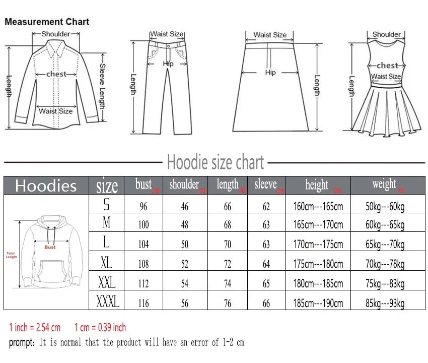 Men's Hoodies Women Hooded Sweatshirt