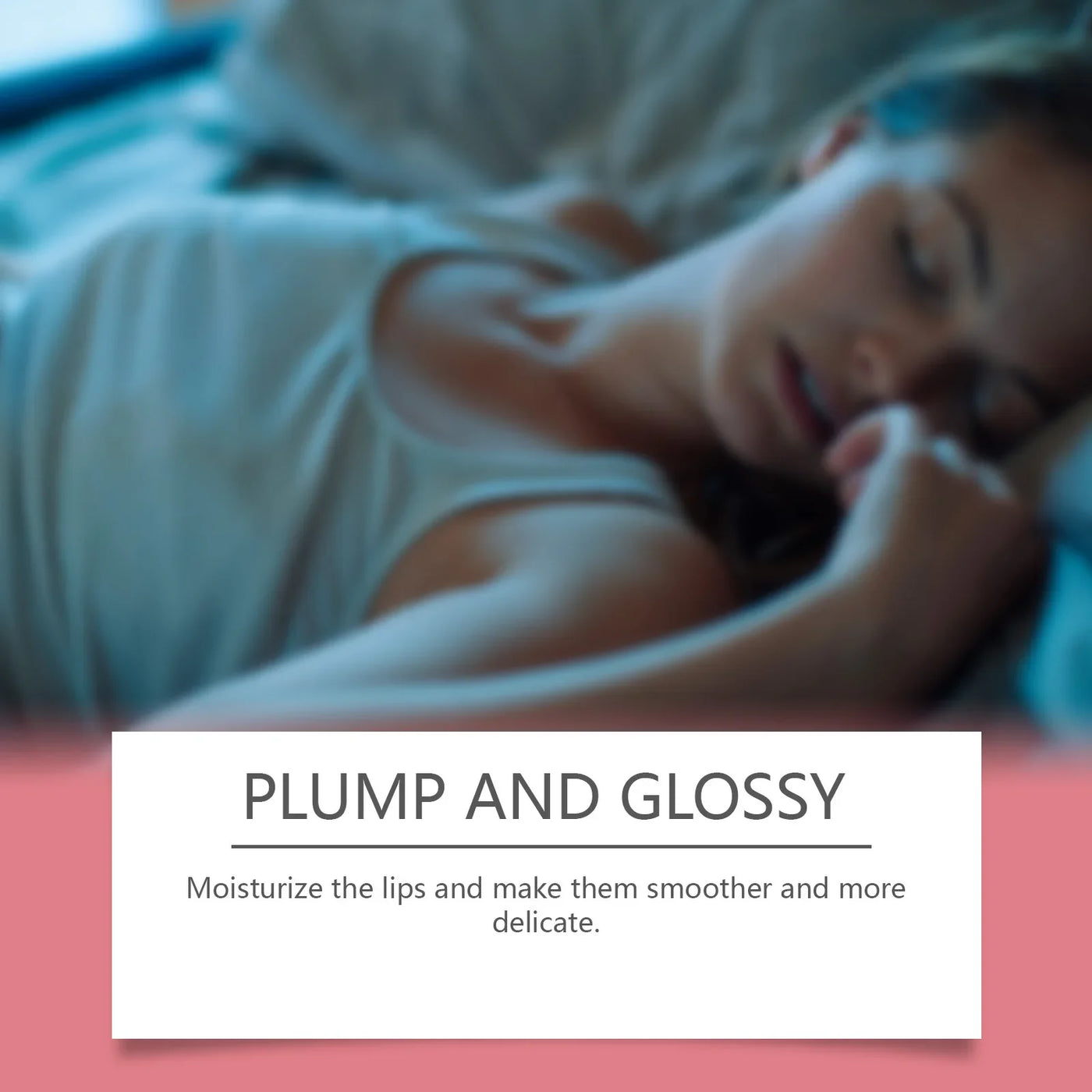 EELHOE Strawberry Night Lip Mask Overnight Deep Hydration Exfoliant for Lips Enhance Skin Elasticity Moisturizing Lip Mask 30g