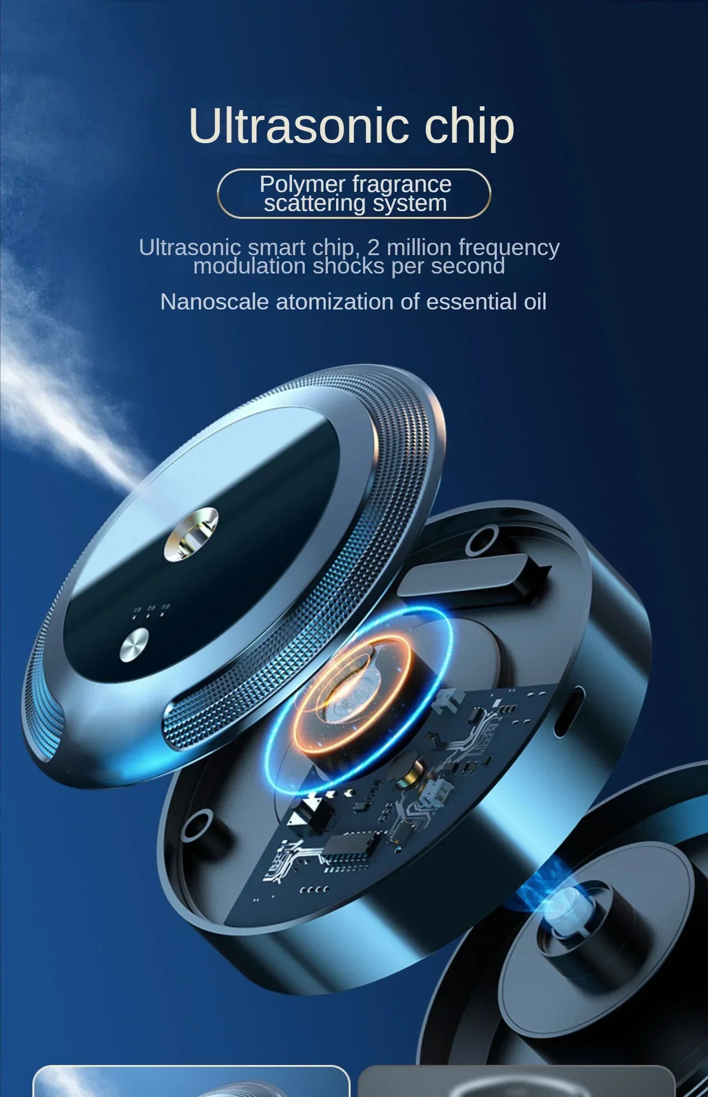 Car Fragrance Diffuser For Home Office Essential Oil Diffuser Car Air Freshener Battery Operated Scent Air Machine Accessories