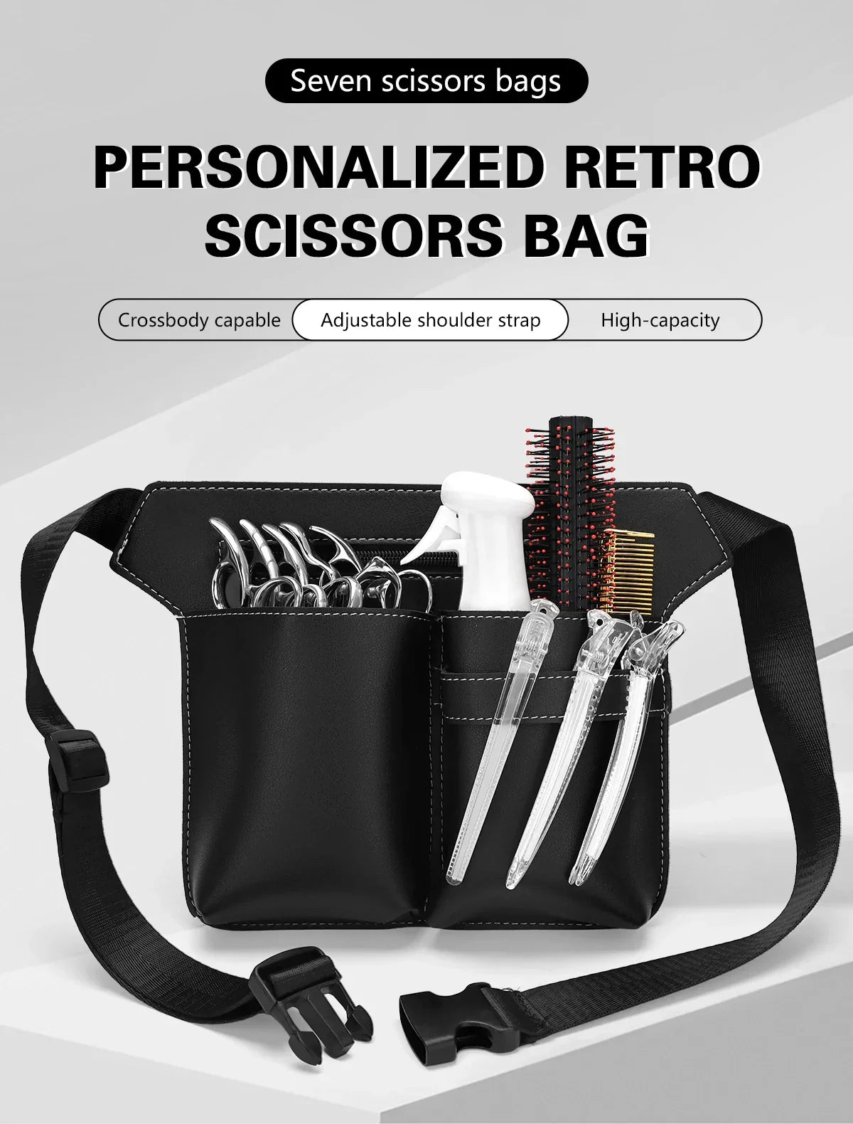 Hair Salon Barber Bag Professional Hairdresser Scissor Holster Belt Bags Barbershop Hairdressing Tools Accessories Supplies