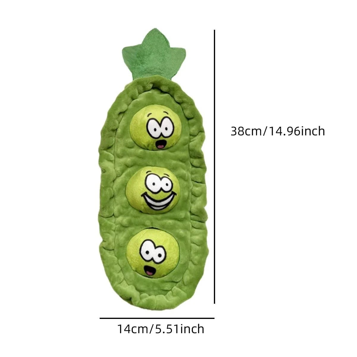Pet Dog Snack Hiding Toys Relieve Boredom Interactive Doll  Pea Pods Sets Throwing Chasing Plush Toy Slow Food Smelling Pet Ball