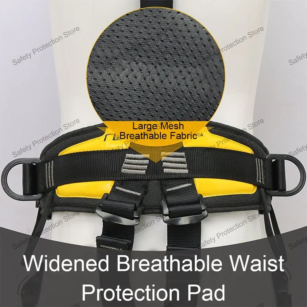 High Altitude Work Safety Harness Full Body 5-Point Safety Belt Outdoor Climbing Mountaineering Construction Rescue Equipment