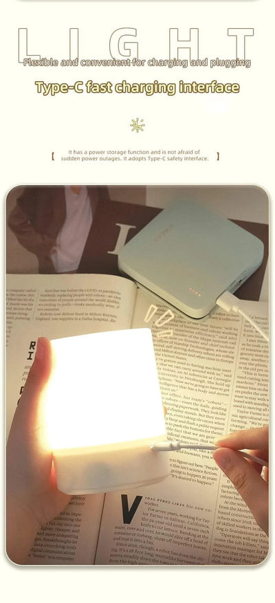 LED Night Lights USB Portable Bedside Lamp Touch Stepless Dimmabl LED Table Lamp for Bedroom Decor Sleeping Night Light Kid Gift