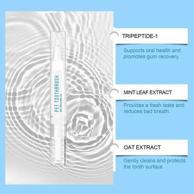 Pet Toothbrush Pen Teeth Clean Fresh Breath Pet Toothbrush Paste Brush One Easy To Use Cat Tooth Brush ToothbrushSet Accessories