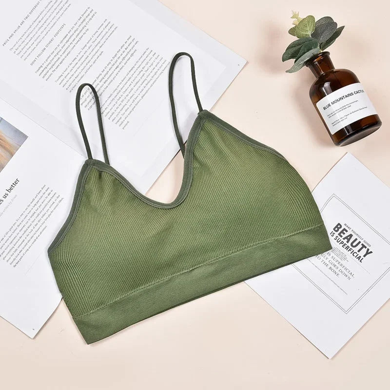 Women Bralette Wireless U-shaped Beautifying Bra