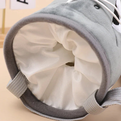 Cartoon Shark Rock Climbing Chalk Bag  Adjustable Storage Climbing Magnesium Powder Bag for Climbing Weightlifting Chalk Pouch