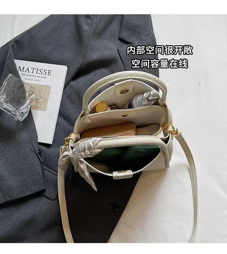 2025 new women’s handbag trendy bucket bag luxury stylish shoulder crossbody purse versatile casual tote designer ladies