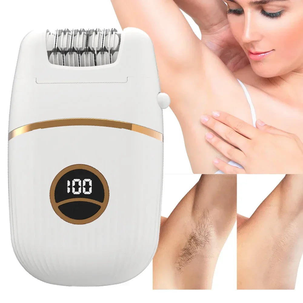 Electric Shaver for Woman Female Razor Women Body Epilator Bikini Trimmer Painless Hair Removal for Whole Body Arm Legs Underarm
