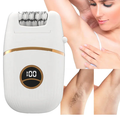 Electric Shaver for Woman Female Razor Women Body Epilator Bikini Trimmer Painless Hair Removal for Whole Body Arm Legs Underarm