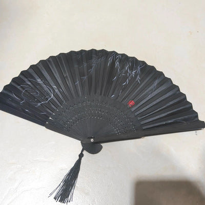 1pc-Elegant wooden folding hand fan favored by fans, favored by wedding parties and performances