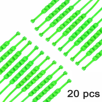 10pcs Anti-Skid Snow Chains for Motorcycles Bicycles Winter Tire Wheels Non-slip Cable Ties Motorbike Emergency Tire Chain Tool