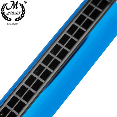 24 Holes Harmonica Key of C Professional Tremolo Mouth Organ With Case For Adults Professionals and Students Harmonica