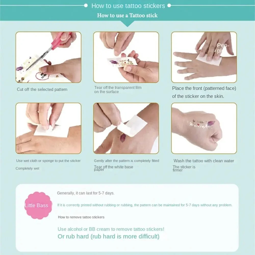 Temporary Tattoos Women Men Water Transfers Decals Simulation Eye Brow Eyebrow Stickers 6D Eyebrow Tattoos Stickers