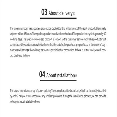 Custom.2025 New 2-6 People Outdoor Traditional Intelligent Sauna Room Factory Sauna Steam Shower Room