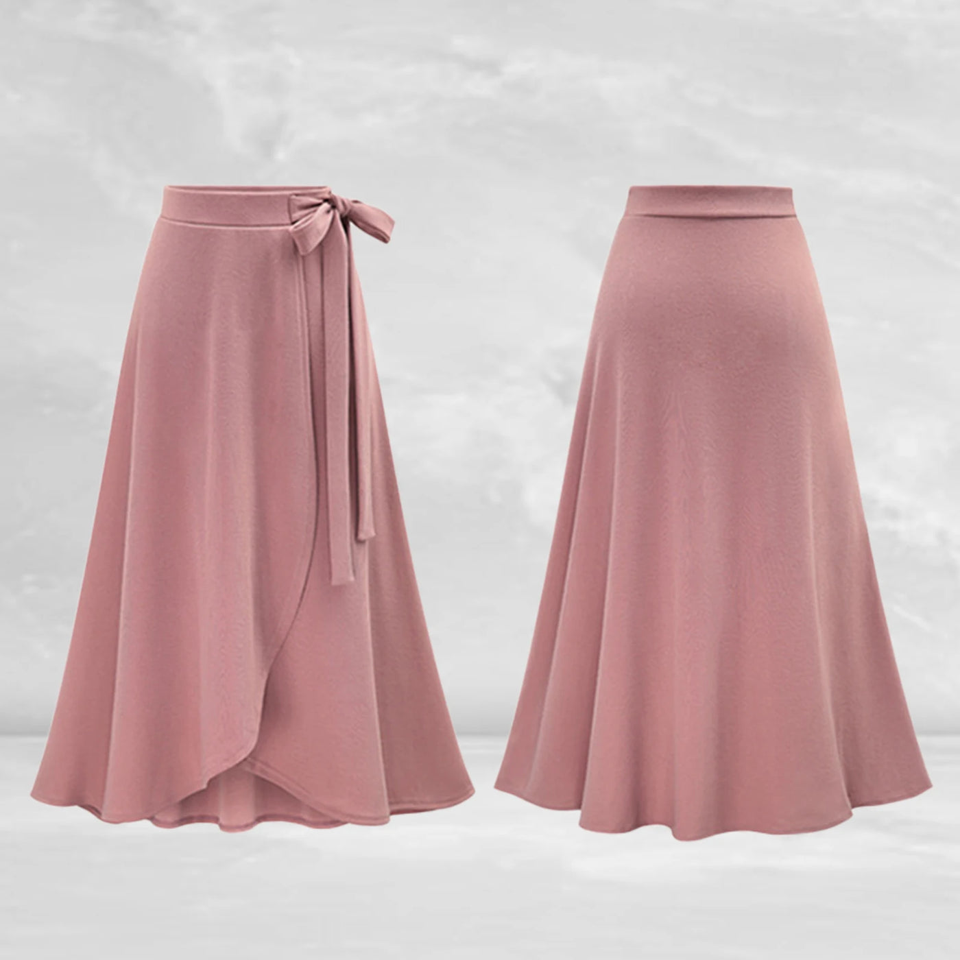 Elegant Long Skirt for Women Bandage Solid Color Split Large Hem Skirt Office Lady Casual Skirt 2021 Summer Female Clothes