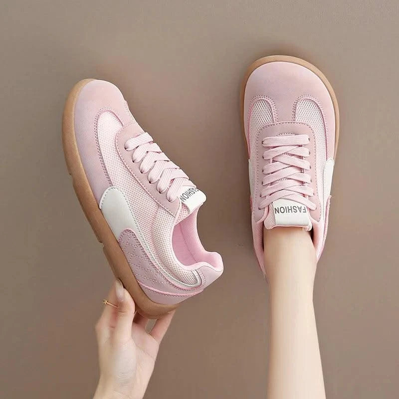 Women's Shoes Fashion Trend College Style Wide Toe Soft Comfortable Flat Casual Shoes Outdoor Casual Sports Shoes Women Sneaker