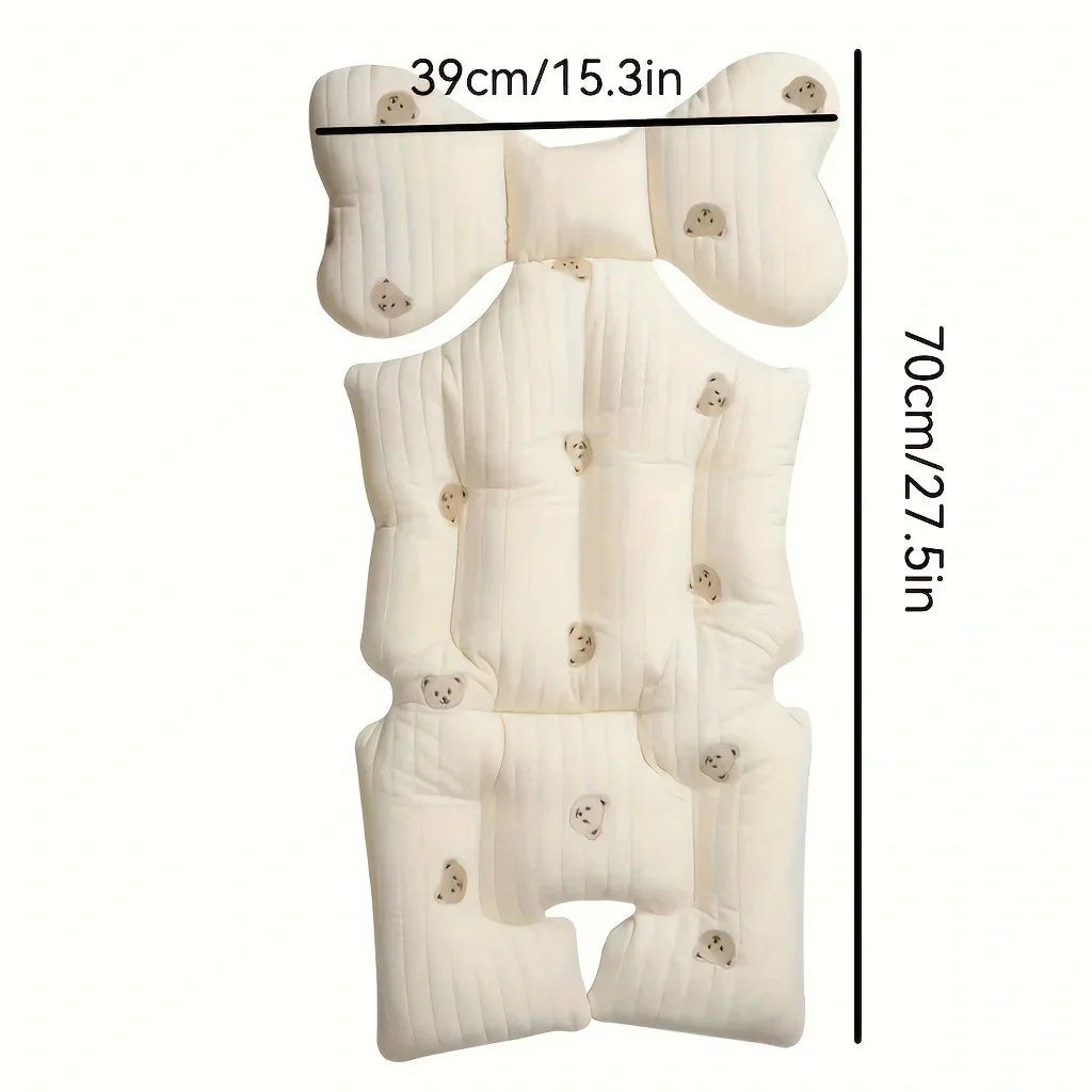 Autumn and winter warm baby stroller seat cushions thickened cotton child stroller baby seat cushions universal four seasons