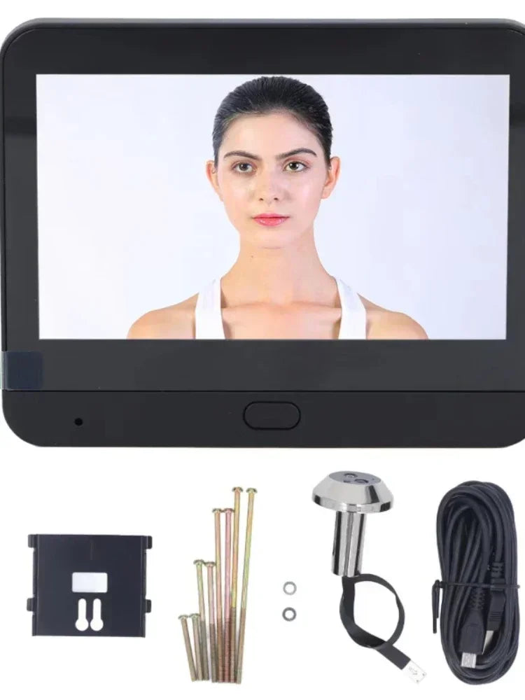 4.3 Inch Video Doorbell Digital Access Control 120 Degree Wide Angle 1080P Auto Sensor Door Eye Camera WIFI Electronic Door Bell