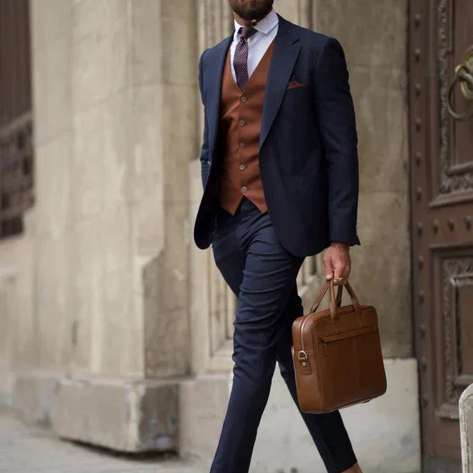 Italian Business Gentleman Slim Suit, Groom Wedding Blazers, Men's Blazers, Italian Costume, Sizes M to 5XL