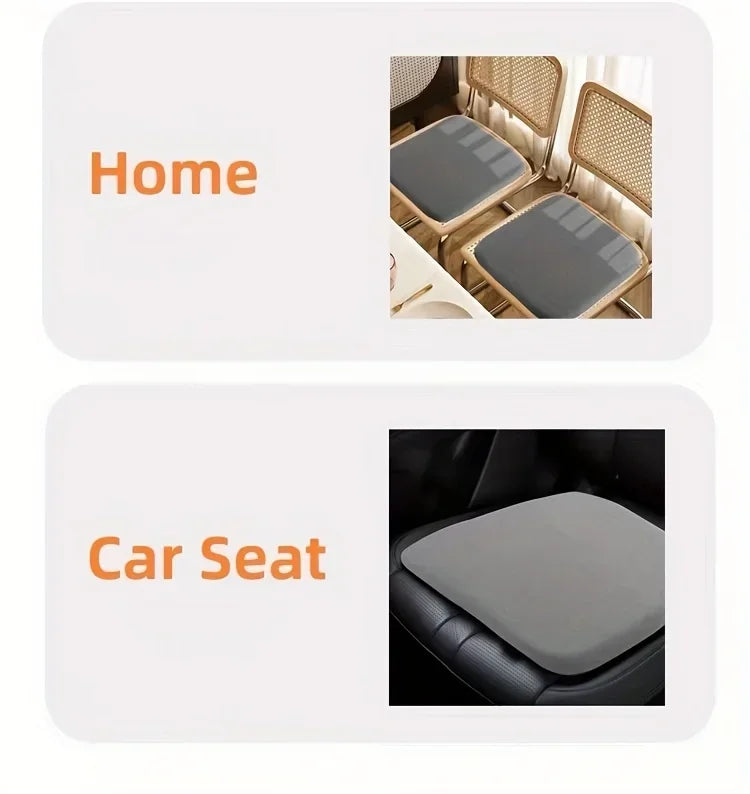 [Ergonomic Seat Cushion] Ergonomic Extra Large Seat Cushion | Supportive High-Density PU Foam, Non-Slip Bottom, Soft Knit Cover