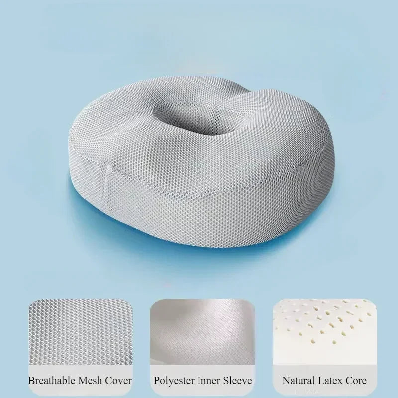 Latex Hemorrhoid Seat Cushion Thickened Office Beautiful Buttocks Pregnant Women Buttocks Pad Hollow Tailbone Protect Cushions