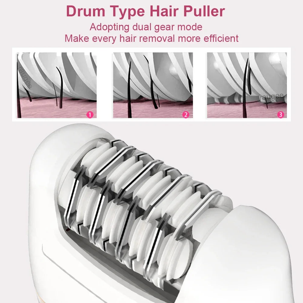 Electric Epilator for Women Body Shaver Hair Removal Woman Electric Razor for Body Arm Legs Underarm Bikini Trimmer Hair Remover