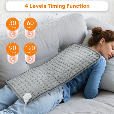 Electric Heating Blanket Thermal Pads Warmer 9 Levels Heated Mat Soft&Safe Winter Body Back Leg Warmer Pads Home Use  60*30cm
