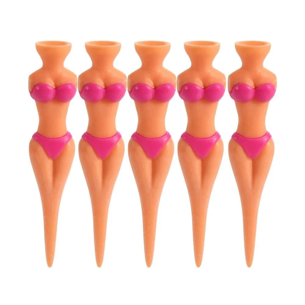 5 Pcs/Lot Women Ball Holder Lady Model Outdoor Golf Tees Golf Training Golf  Accessories Clubs Tee