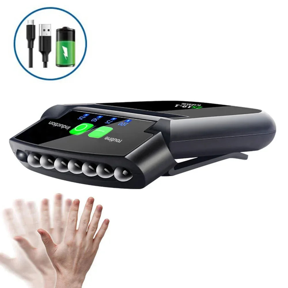 Mini LED Headlamp Clip On Cap Hat Light Head Torch Fishing Camping Lamp USB Rechargeable Head Lamp Portable Lighting Headlight