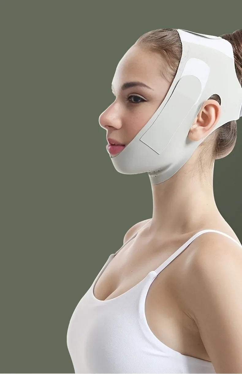 Portable Adjustable Face Tightening Bandage Face Lifting Belt Breathable V Shaped Slimming Bandage Resuable Facial Lifting Strap