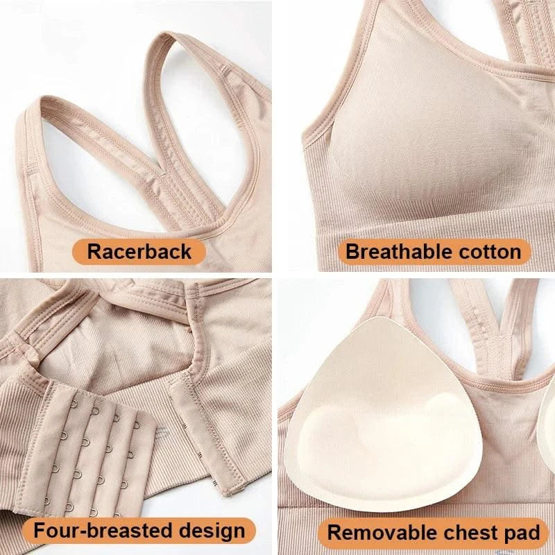 Women Top Wireless Bralette Push Up Seamless Cross Bra
