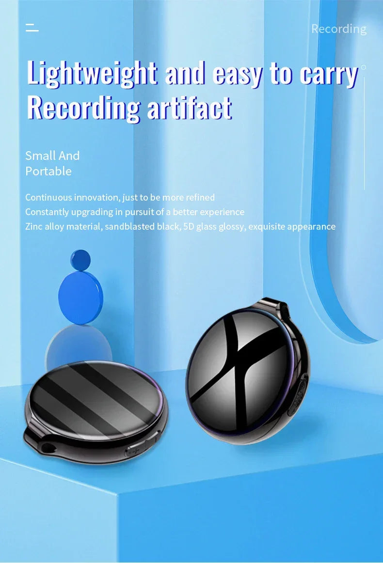 Voice Recorder Activated Recording Micro Dictaphone Digital Audio Smart Recorder MP3 Player Noise Reduction